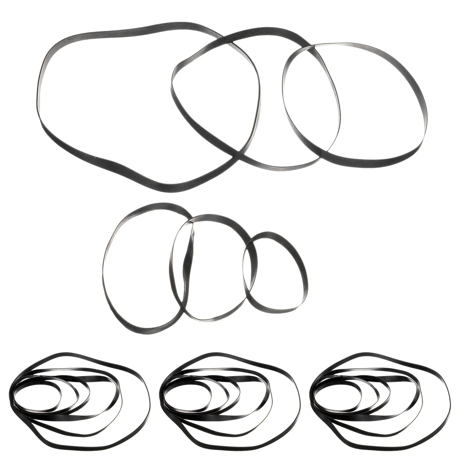 50 قطعة أحزمة الإملاء محرك الأقراص الضوئية المواد المطاطية لإصلاح مشغل الكاسيت صيانة دوران سلس للحد من الضوضاء