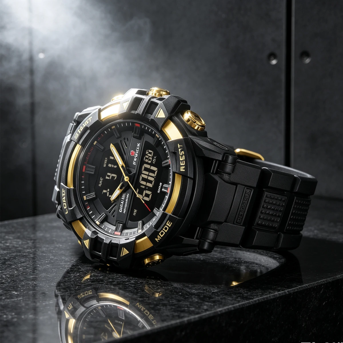 Men's Electronic Wristwatch, Waterproof Fashion Design