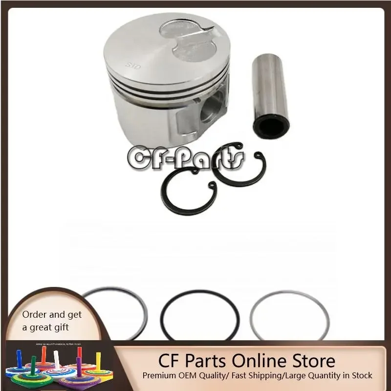 New 3 Sets STD Piston Kit With Ring 129265-22601 Fit For Yanmar 3TNE68 Engine 68MM
