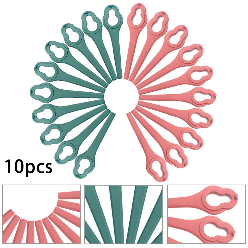 Imagem -05 - Lâminas de Cortador para Aldi Ferrex Distante 201 20v 40v Cortador de Grama sem Fio Lâminas de Plástico 9.5x2.8cm Acessórios para Cortadores de Grama 10 Peças