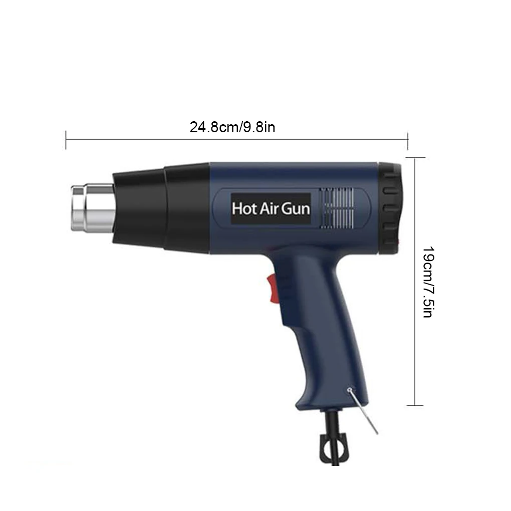 Imagem -06 - Heat Hot Air Gun Temperatura Ajustável Faça Você Mesmo Stripping Paint Encolhendo Pvc e Home 2000w 60600 d Bicos Profissional