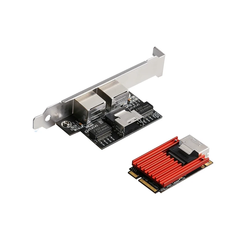Mini PCIe 1G Dual Port Lan Card for Inteli350 M.2(B-KEY or M-KEY)