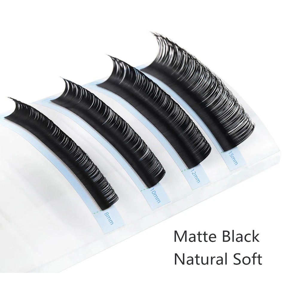 AGUUD J B C D Wimpernverlängerung, natürliche individuelle runde Wimpern, Korea-Seidenwimpern, weiche künstliche Nerz-Volumen-Wimpernverlängerung, Zilien – Detail 9