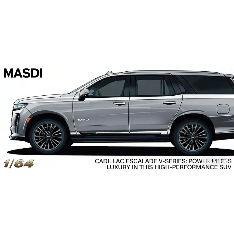 

MASDI 1:64 Cadillac alloy cast automotive model simulation off-road vehicle adult collection boys' toy static display piece