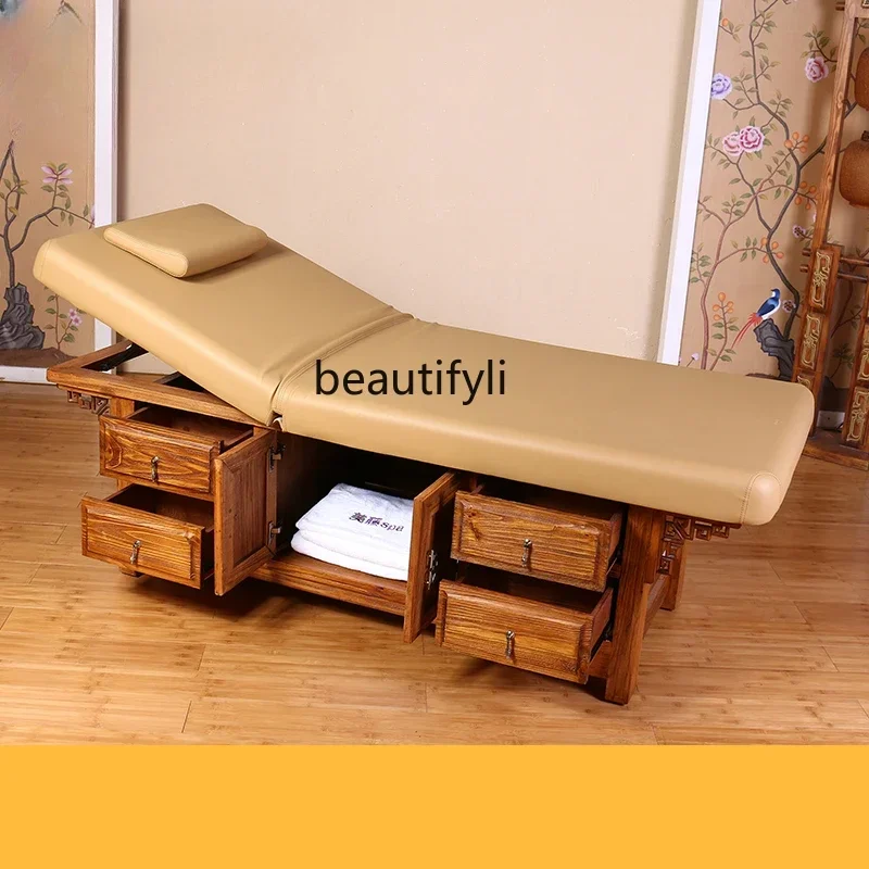 

ls 04ls 04Solid Wood Facial Bed Massage Massage Bed Household Traditional Chinese Medicine Acupuncture Physiotherapy Thai Massag