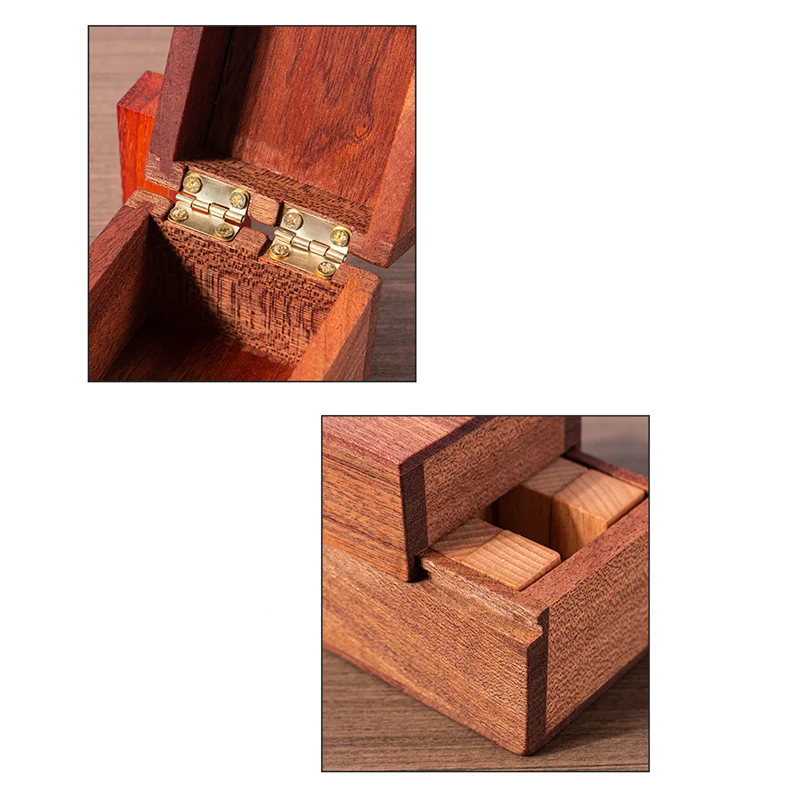 Challenging Wooden Logic Mind Brain Teasers Box Puzzles Game for Adults