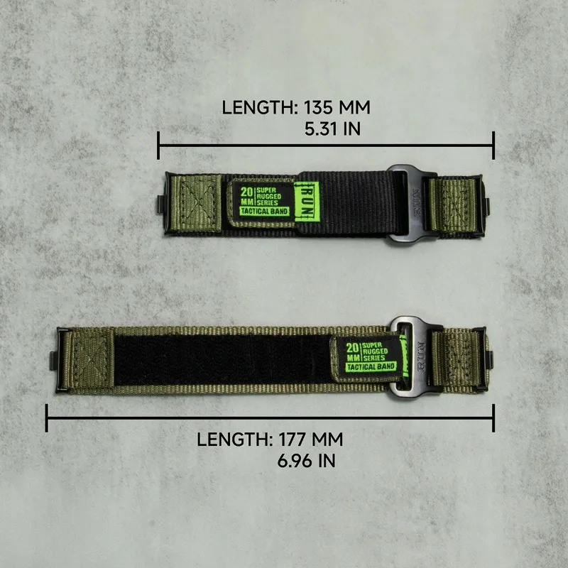 حزام نايلون تكتيكي لساعة Xiaomi Redmi 6/5/4 سوار رياضي لـ Miband 9/8 pro سوار بديل مرن قابل للتنفس