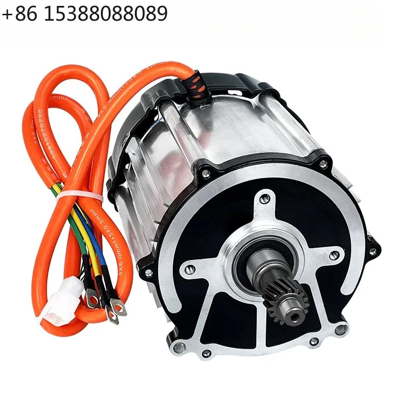 High Speed Permanent Magnet BLDC Motor 48V 60V 72V 1000W-1800W Brushless DC Motor for Electric Vehicle(1pcs)