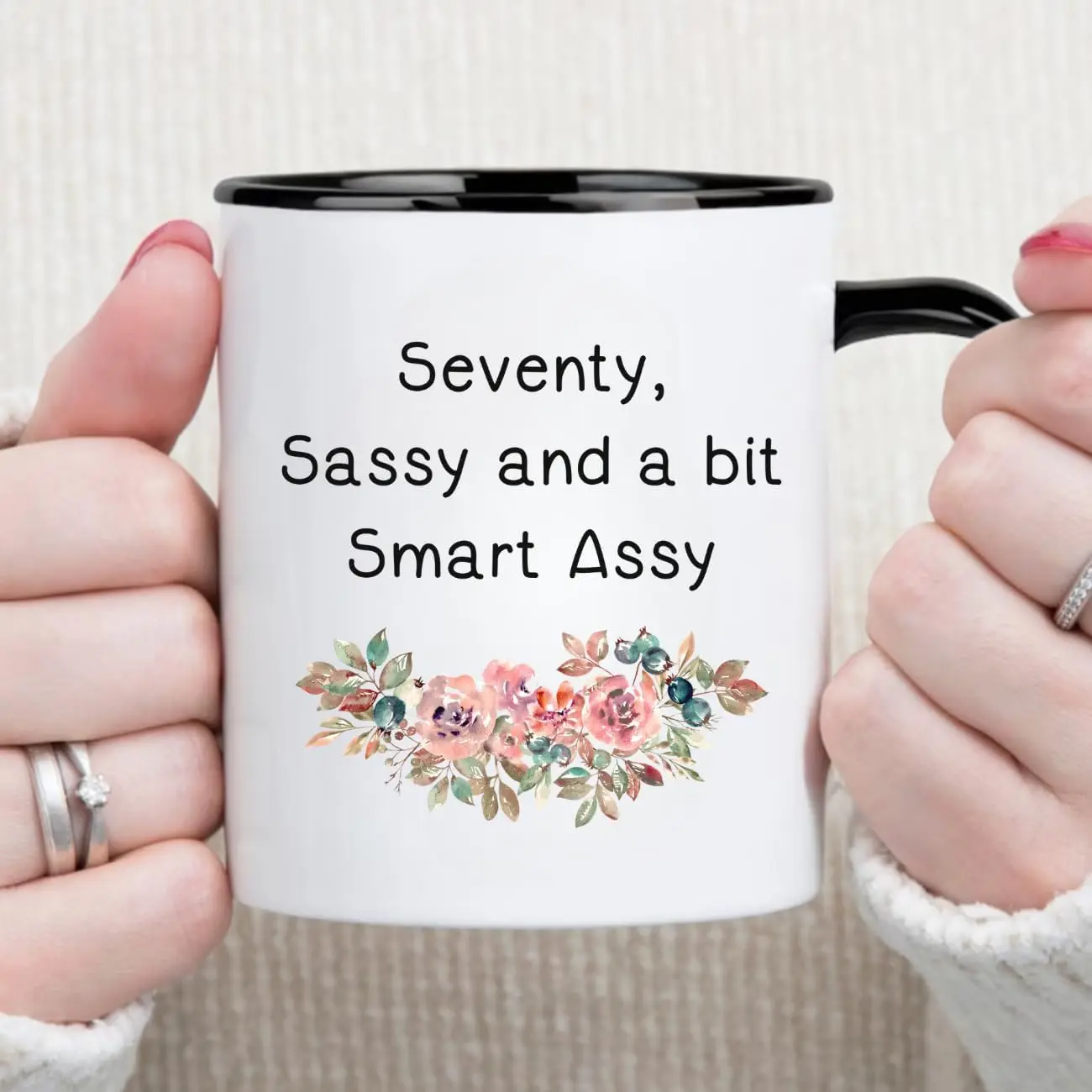 MissDaisy-Sixty Sassy And a Bit Smart Assy Mug, 60th Birthday Gifts For Women, 60th Birthday Coffee Mug, 60th Birthday Cup, 60th