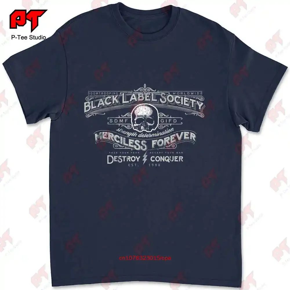 تي شيرت Black Label Society Merciless Forever Rock الرسمي مقاس XLNY #2