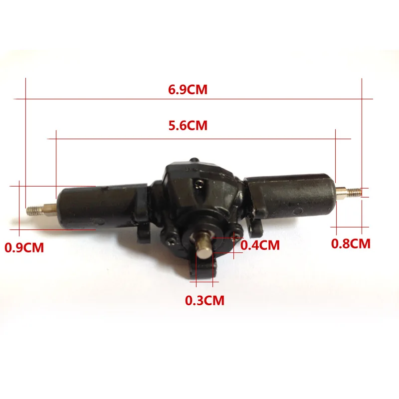 Small Rc Crawler Climbing Car Front Middle Rear Axle 1:35 Diy Model Tractor Dump Truck Axle