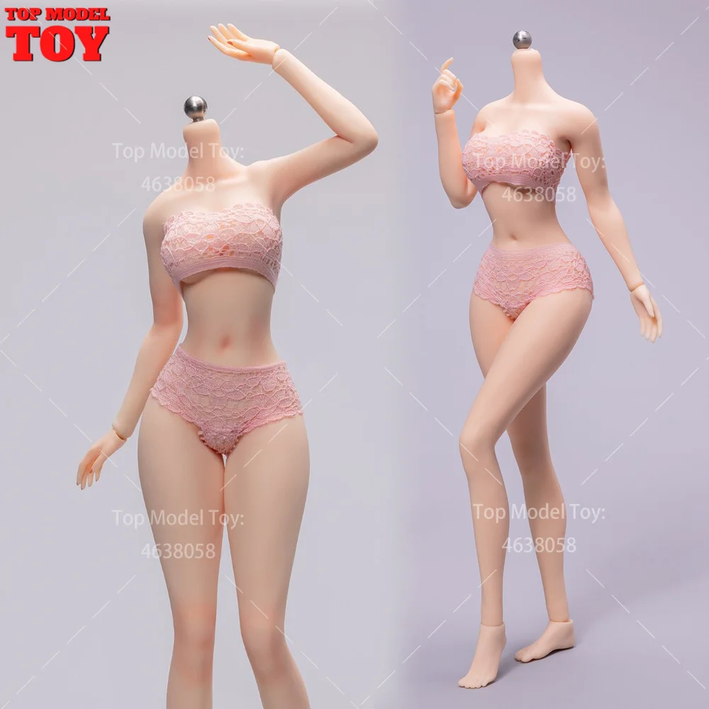 86TOYS 86-TS01 1/6 Scale Platinum Silicone Seamless Female Body Whiten Skin Makeup On 12'' Female Soldier Action Figure Dolls