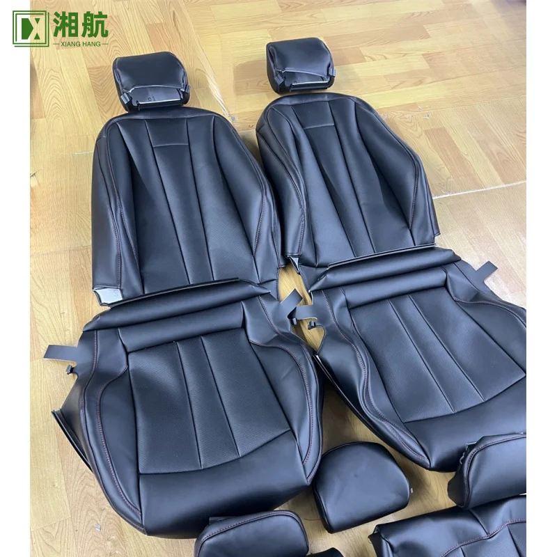 Suitable for Audi A4 Beige Luxury Full Set Leather Car Seat Cover