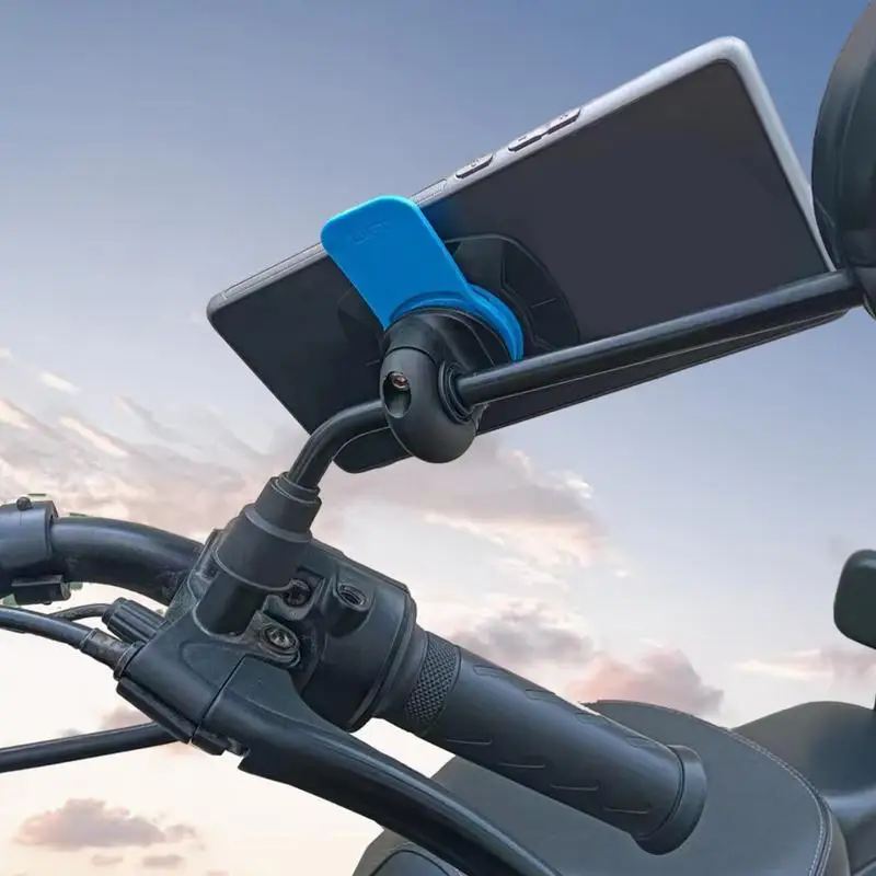 Motorcycle Phone Mount 360 Rotation Motorcycle Mirror Phone Mount Cell Phone Holder Motorbike Phone Mount For Motorcycle Moped
