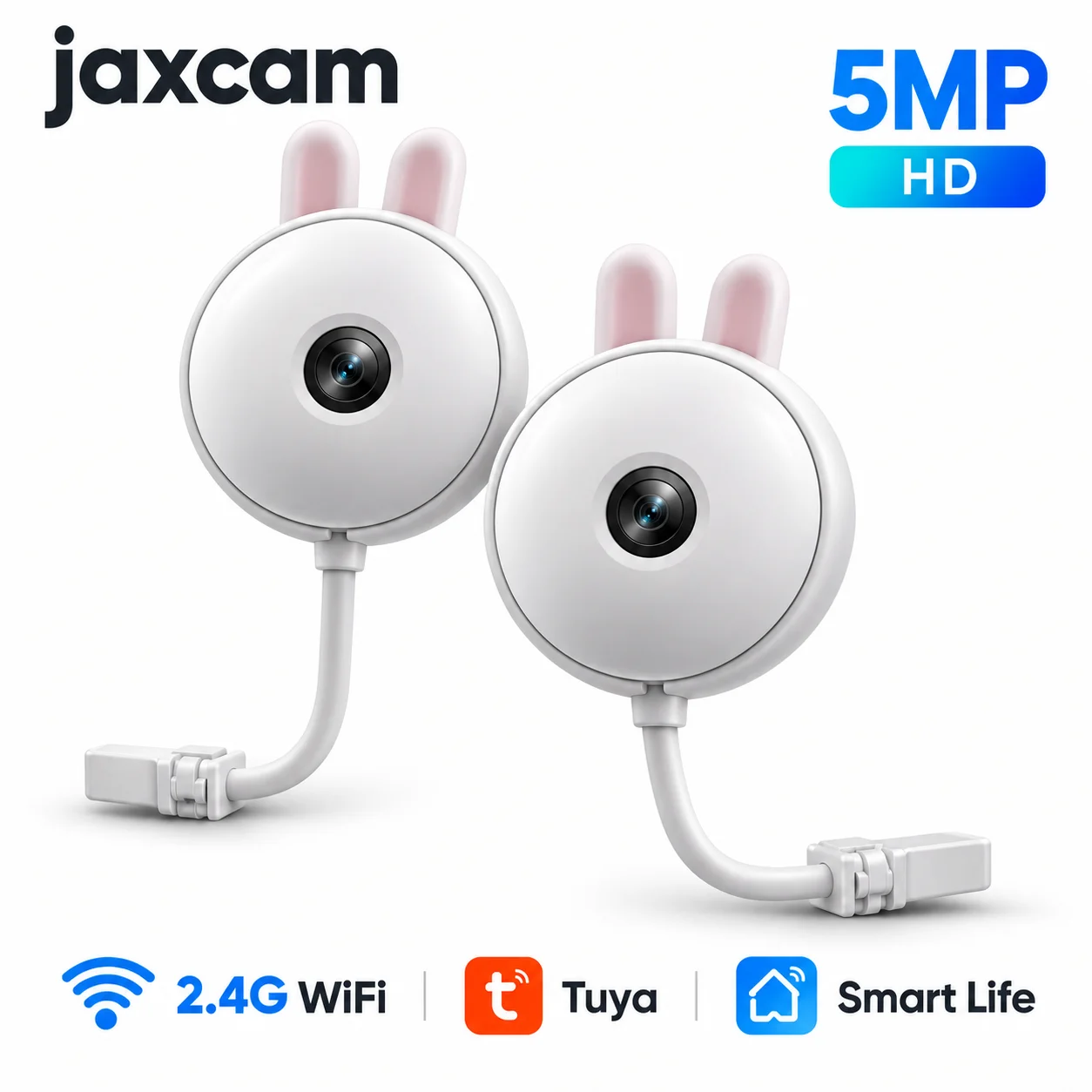 Home Security Flood Lights - Mini cámara WiFi Tuya 2K, cámara