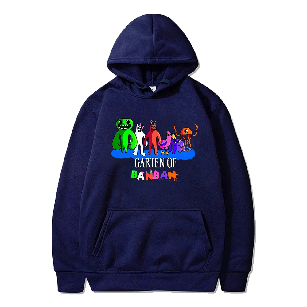 Garten of Banban 2024 Cartoon Game Hoodie Unisex Lange Mouw Mannen Vrouwen Capuchon Harajuku Streetwear Grappige Kleding