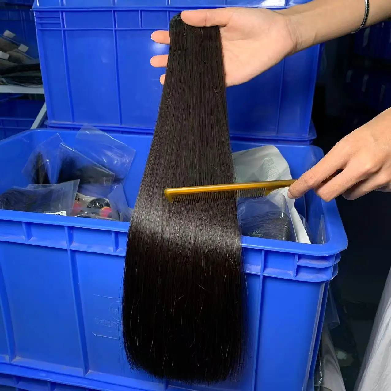 

Toocci 4-24 Inches Burmese SDD Bone Straight Human Hair Bundle Natural Black Virgin hair 100% Unprocessed Human Hair Extensions