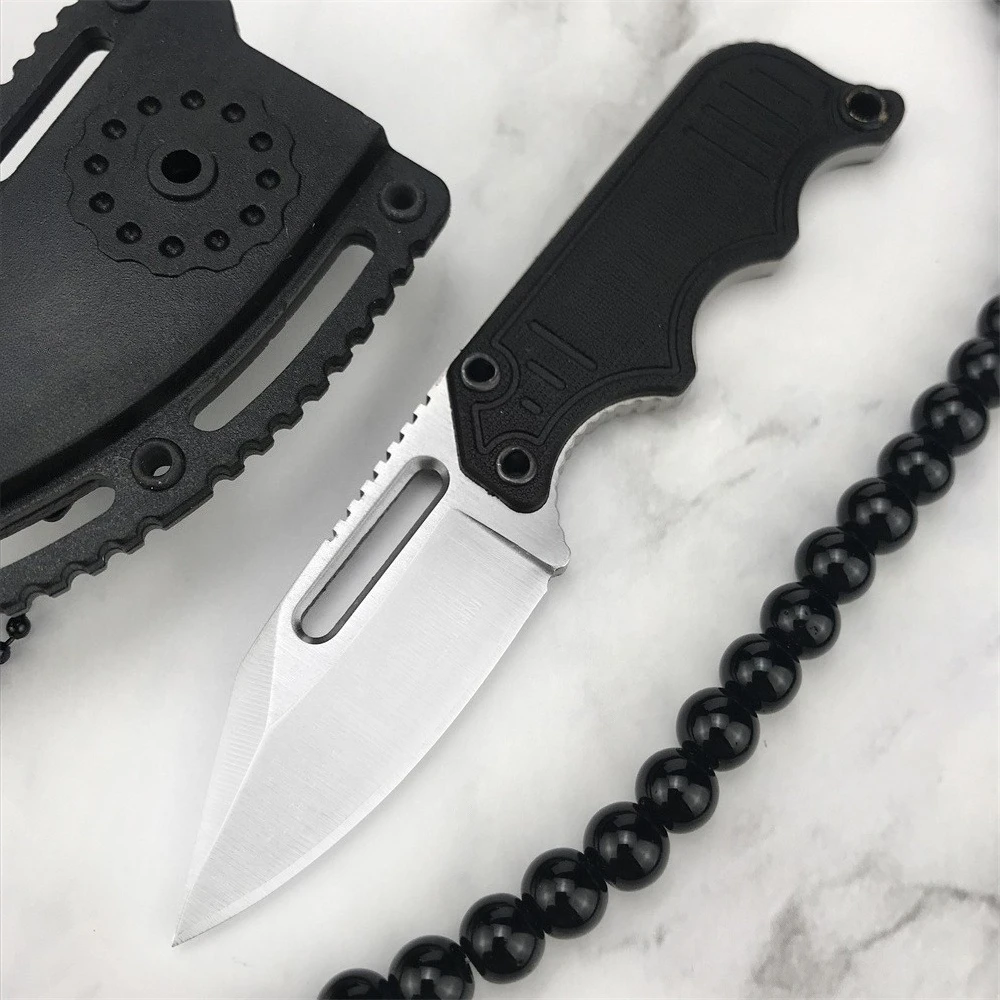 New Outdoor HOT Mini Necklace Pocket Fixed BladeG10 Handle 5Cr15MoV Blade EDC Hiking Tool Knife Multifunction Knife