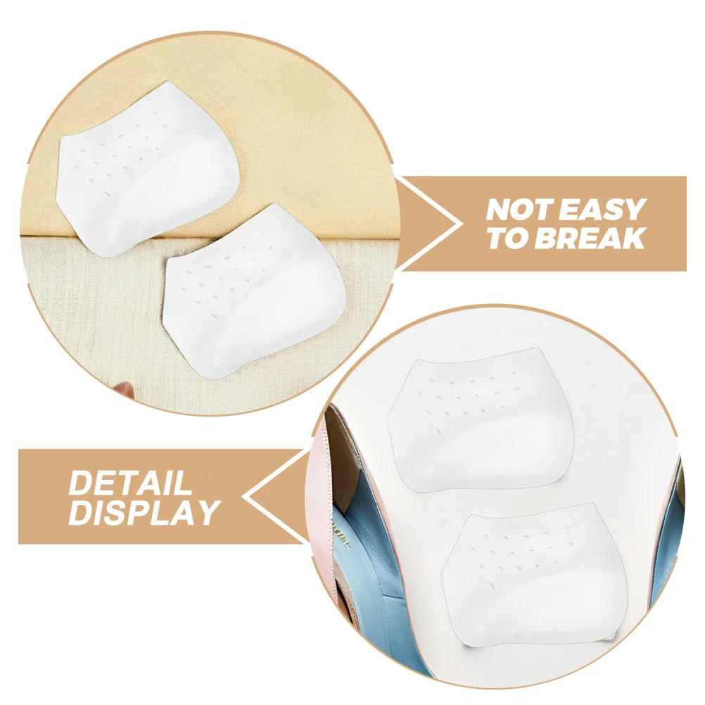 

1 Pair 2.5Cm Height Increasing Insoles Invisible Lightweight Medical Grade Silicone Heel Lifts Shoe Inserts For Men Women