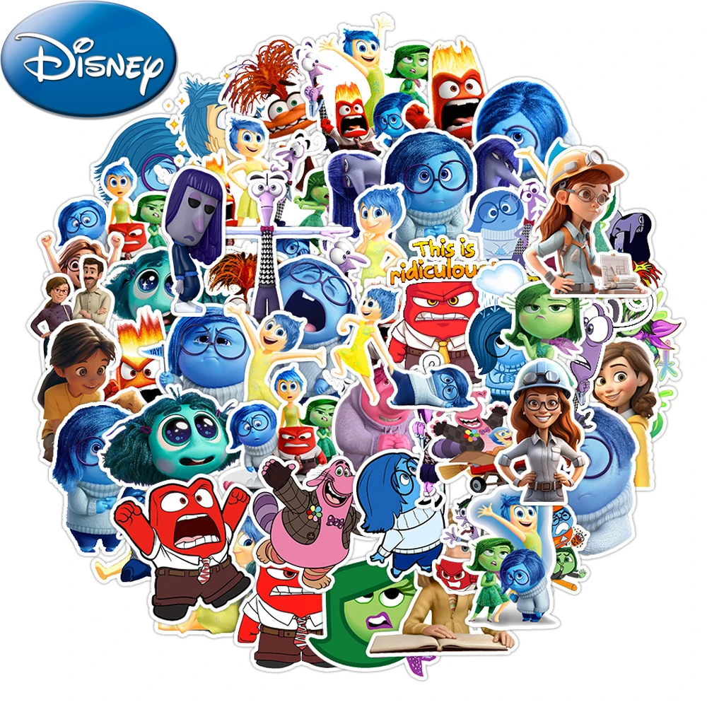 

10/30/50pcs Funny Cartoon Disney Inside Out Stickers Anime Movie Decals Water Bottle Phone Luggage Graffiti Sticker for Kids Toy