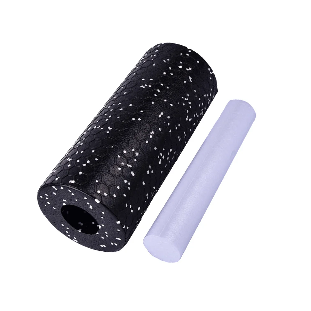 1 セットヨガコラム Eva ローラーしっかりした筋肉マッサージスティックフィットネスウォームアップ後のワークアウトのためのポータブルボディセラピーリラクゼーション