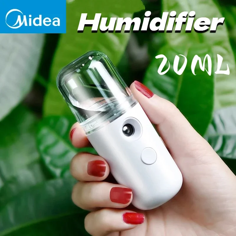 ميديا المرطب 20 مللي للسيارة المنزل مكتب المحمولة قابلة للشحن صغيرة لاسلكية الشخصية الوجه البخاخ صانع ضباب رائع المرطب