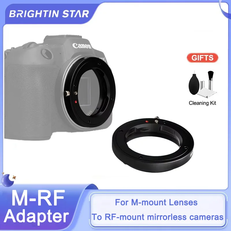 

Brightin Star LM-RF Lens Adapter Ring for Leica M Mount lens to Canon EOS RF mount Camera R5 R6 R7 R8 R6II RP R10 R100 R50 EOS R