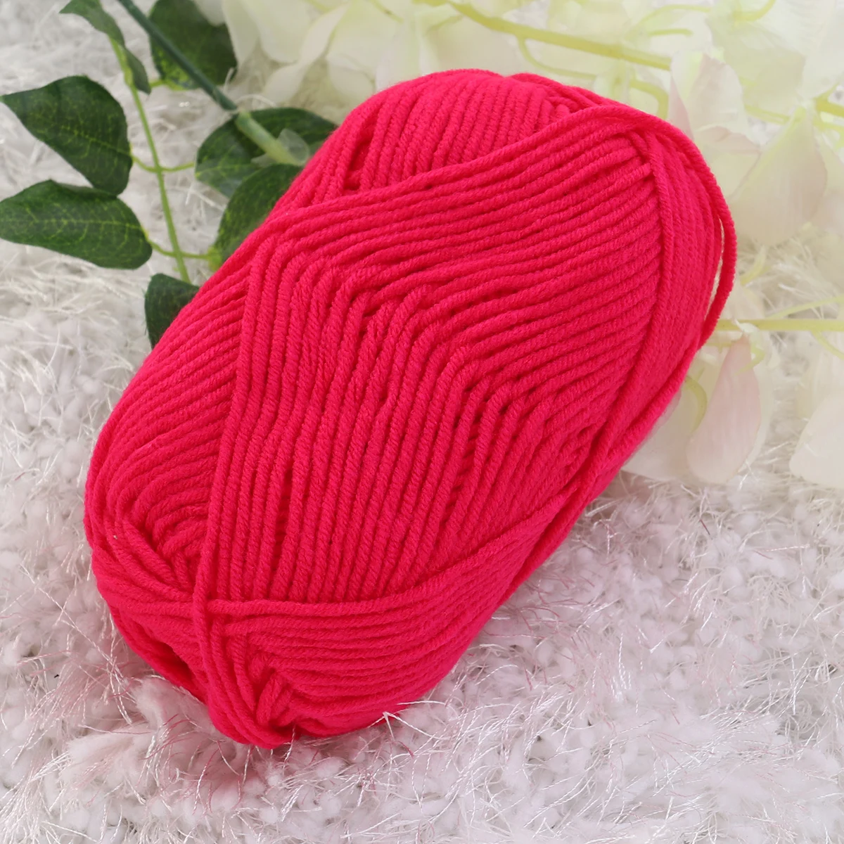 

Milk Cotton 50G Cream Crochet Knitting Chunky Thread Coarse Wool Hand Cotton Yarn Slub Soft Warm Accessories