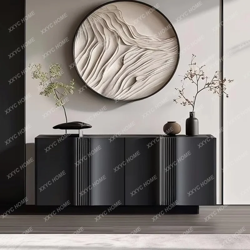 personality creative sideboard, fashion light luxury, high-end villa entryway living room lacquered decoration sideboard