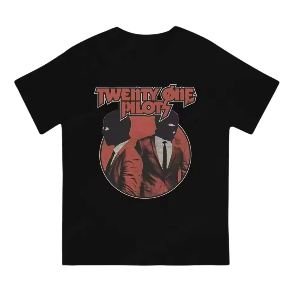 Twenty One Pilots Band World Tour Back T-shirt Women Men Short Sleeve Oversized Rapper Hip Hop Punk Street Harajuku Unisex Tees - view 3