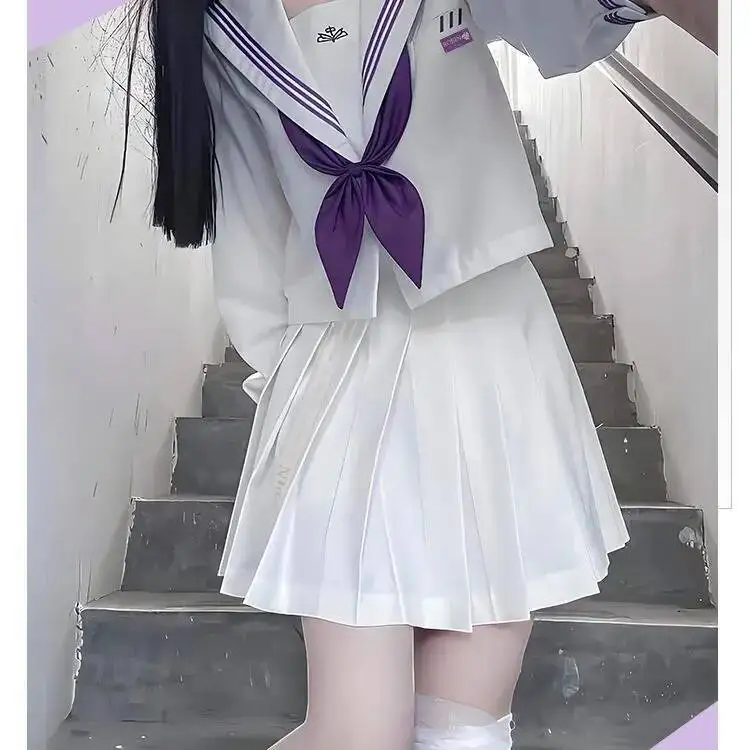 أنيمي لعبة هونكاي: ستار السكك الحديدية Acheron رايدن Nmori مي روبن تأثيري موحدة ربيع الخريف بحار البدلة JK فستان فتاة حلوة Sk