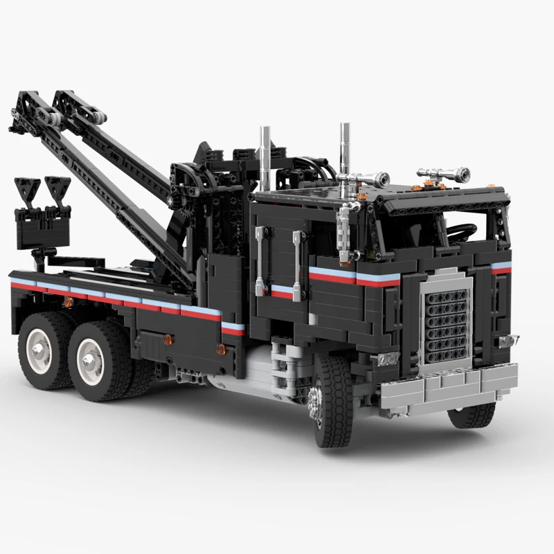 

2533PCS MOC Freightliner FLA engineering container tractor dump trailer tower head creative ideas Children Toy Technology Blocks