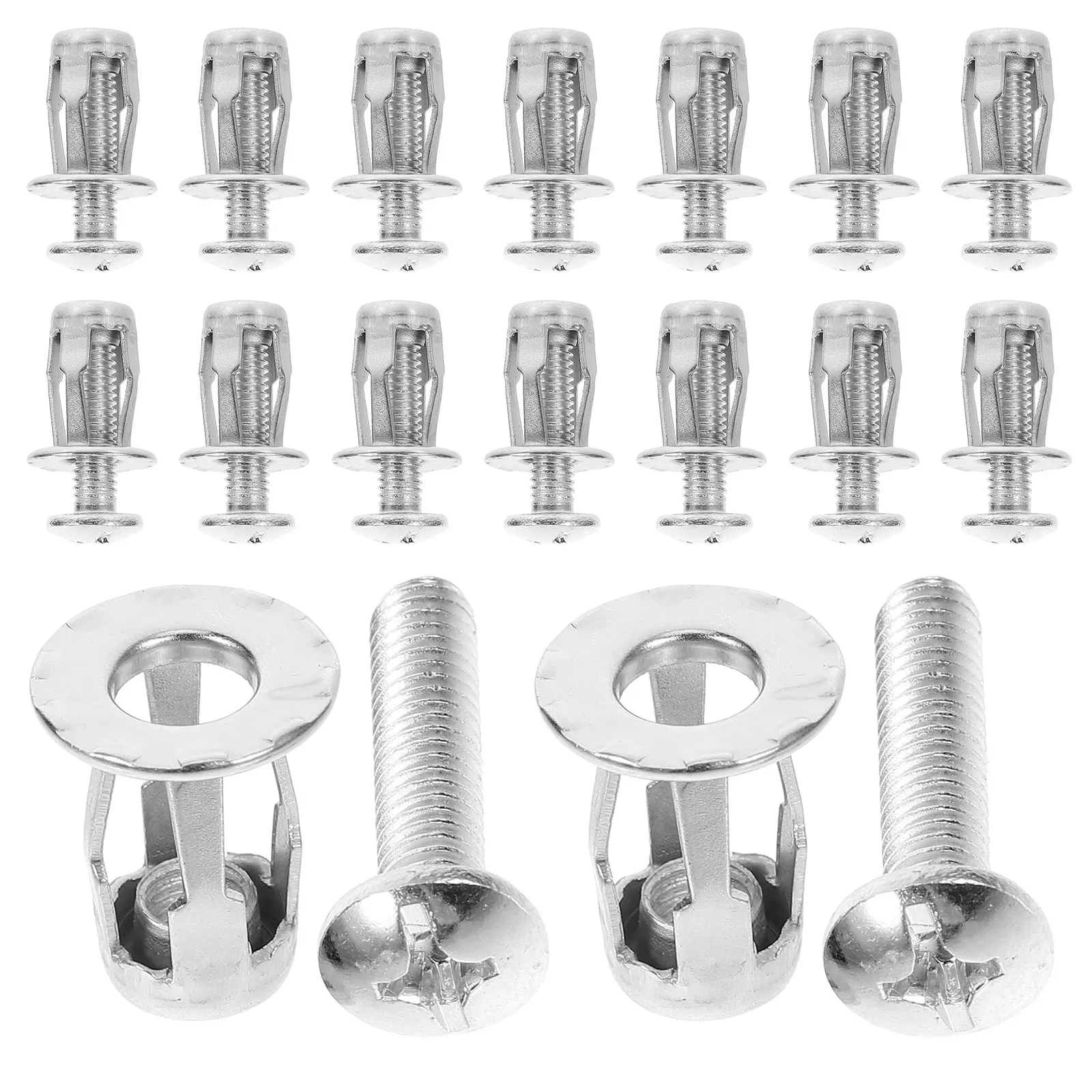 20 Pcs Fixing Wall Anchors Cavity Galvanized Steel Fastener for Hollow Doors Diy Metal