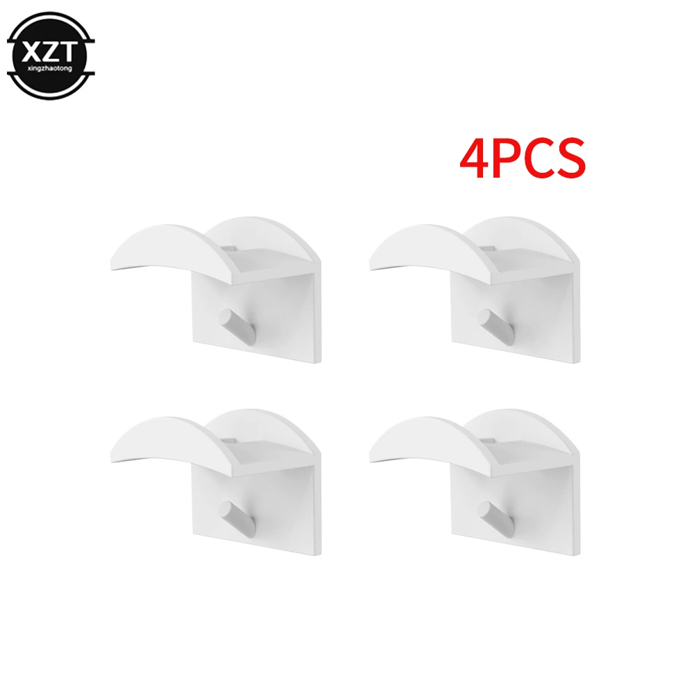 New 4pcs Hat Holder Sticky Wall Mount Hook for Baseball Cap Casual Hat Storage Box No Drilling Paste Portable Door Closet Hanger