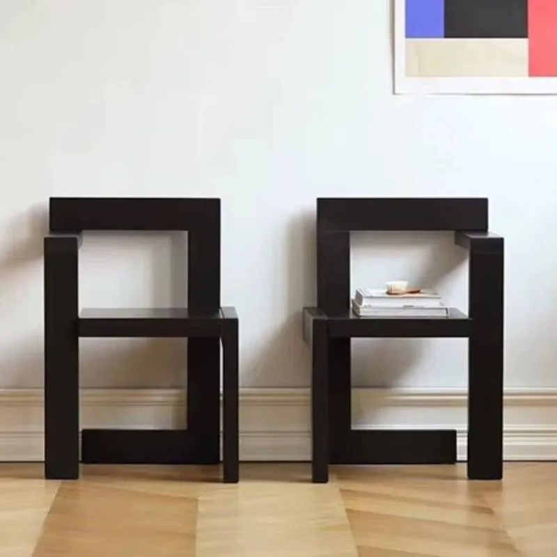 Hot Home Furniture Nordic Retro, Dining Chair, Minimalist, Chair, Living Room, Bedroom, Solid Wood, Single Chair, Desk Chair Cas