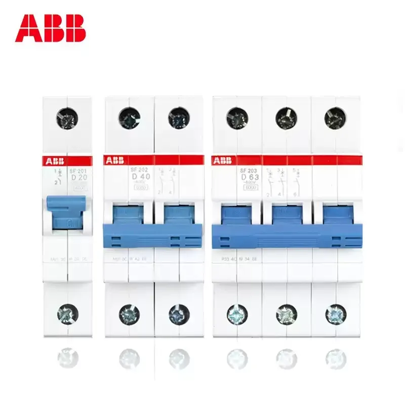 Brand New ABB SF200 series Air Switch Circuit Breaker Type C SF201/202/203/204 C1/2/3/4/6/10/16/20/25/32/40/50/63