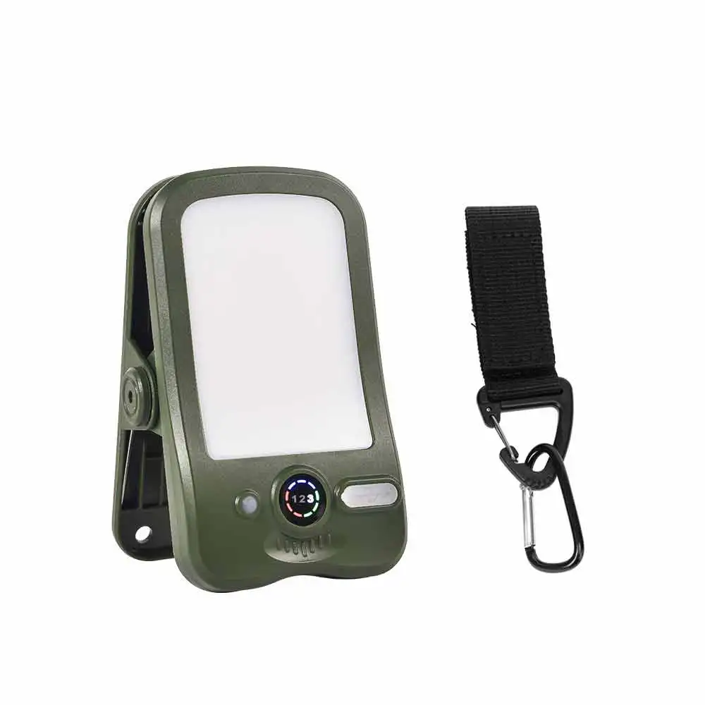 Solar Camping Clip Light Monokristallijn zonnepaneel 3 dimmodi Sterke clip kan worden bevestigd aan tenten, rugzakken, takken