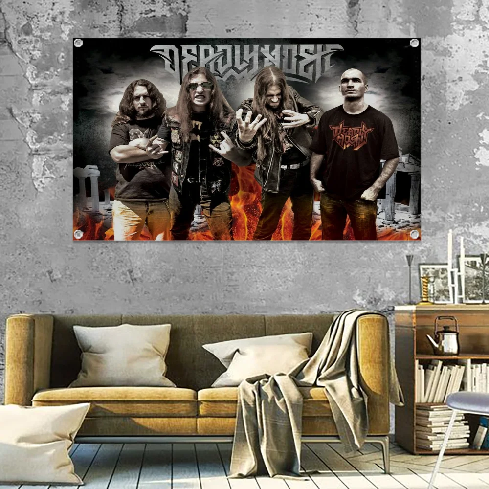 

Funny Flags for Rooms Banner Flags for Bedrooms Garage Decoration Decoration Garage Garage Flag Germany T-thrash-h Metal Band