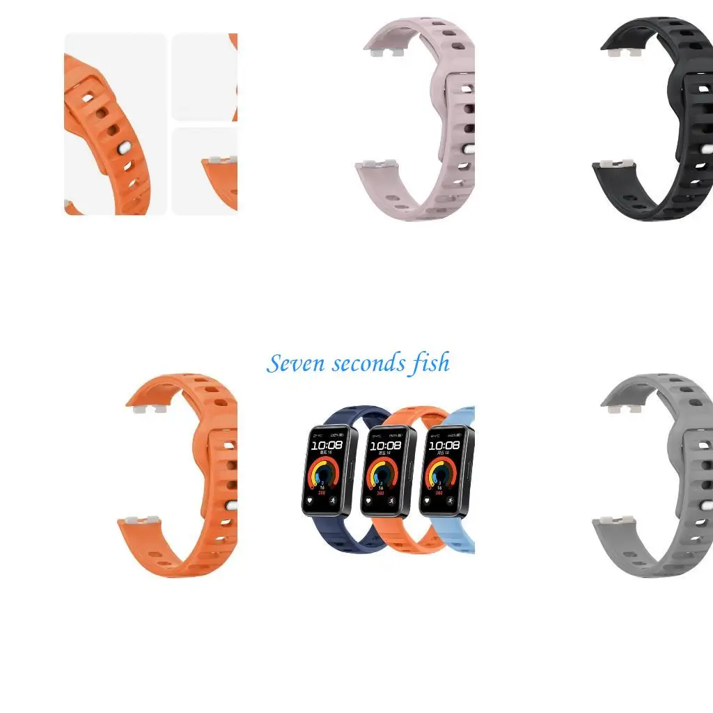 

L74B Wristband Straps for Band 10 / 9 Quick Release Band Sweatproof Bracelets Replacement Flexible Belt Silicone Band