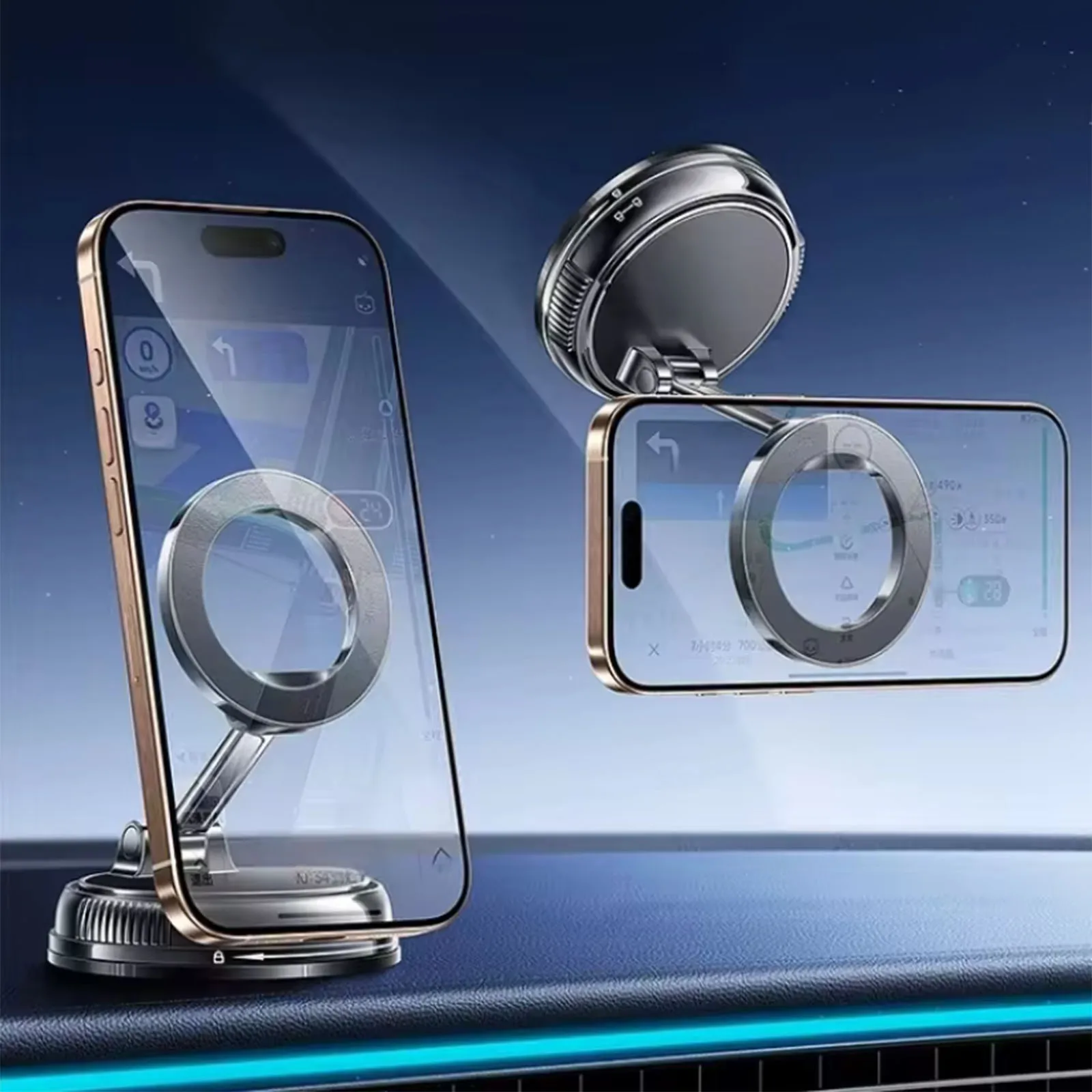 

Magnetic Vacuum Car Mount Phone Holder Vacuum Adsorption Car Phone Mount Vacuum Suction Cup Car Phone Stand