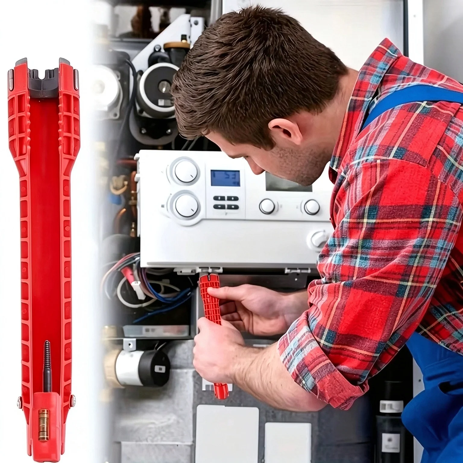 Multifunction Labor Saving Wrench Tool Kit, Faucet Installation, Bathroom Plumbing Repair, Kitchen Appliance Removal