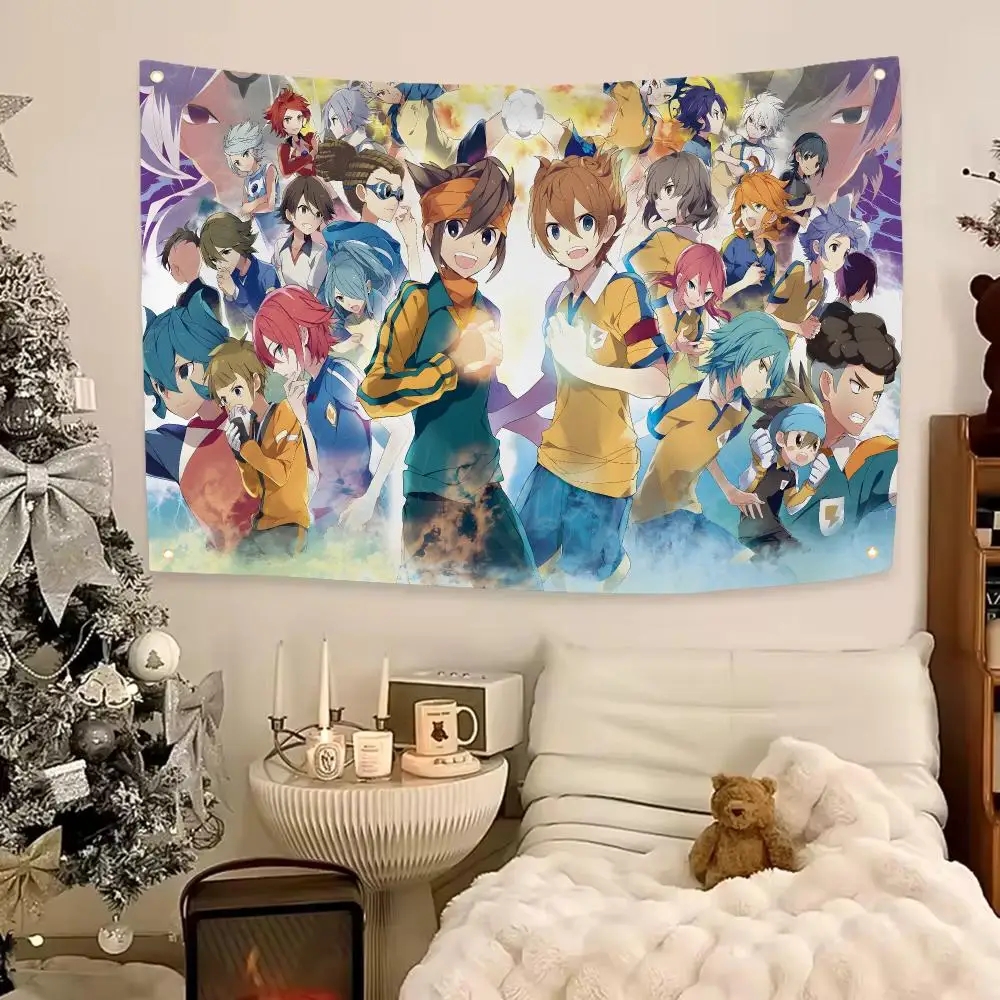 Classic Anime Inazuma Eleven Flags Aesthetic Wall Hanging Flag Banner Bedroom Living Room Home Decor Large HD