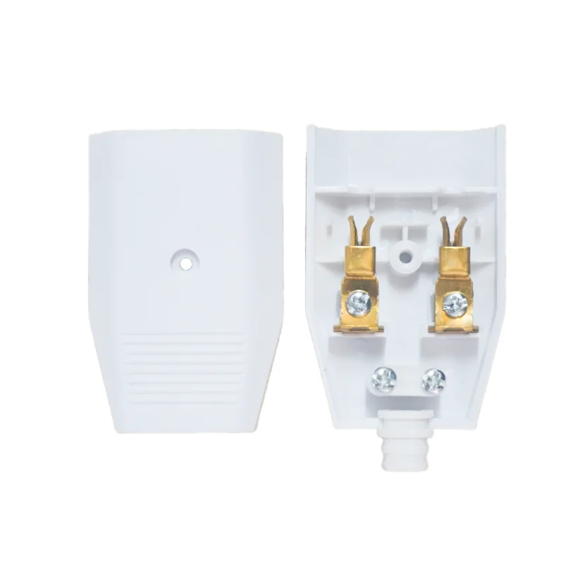 Male/Female 2.5A EU Wiring Plug Socket Extension Power Cable Connector Female Male 2 Pole EU Power Cord Electric Plug Converter