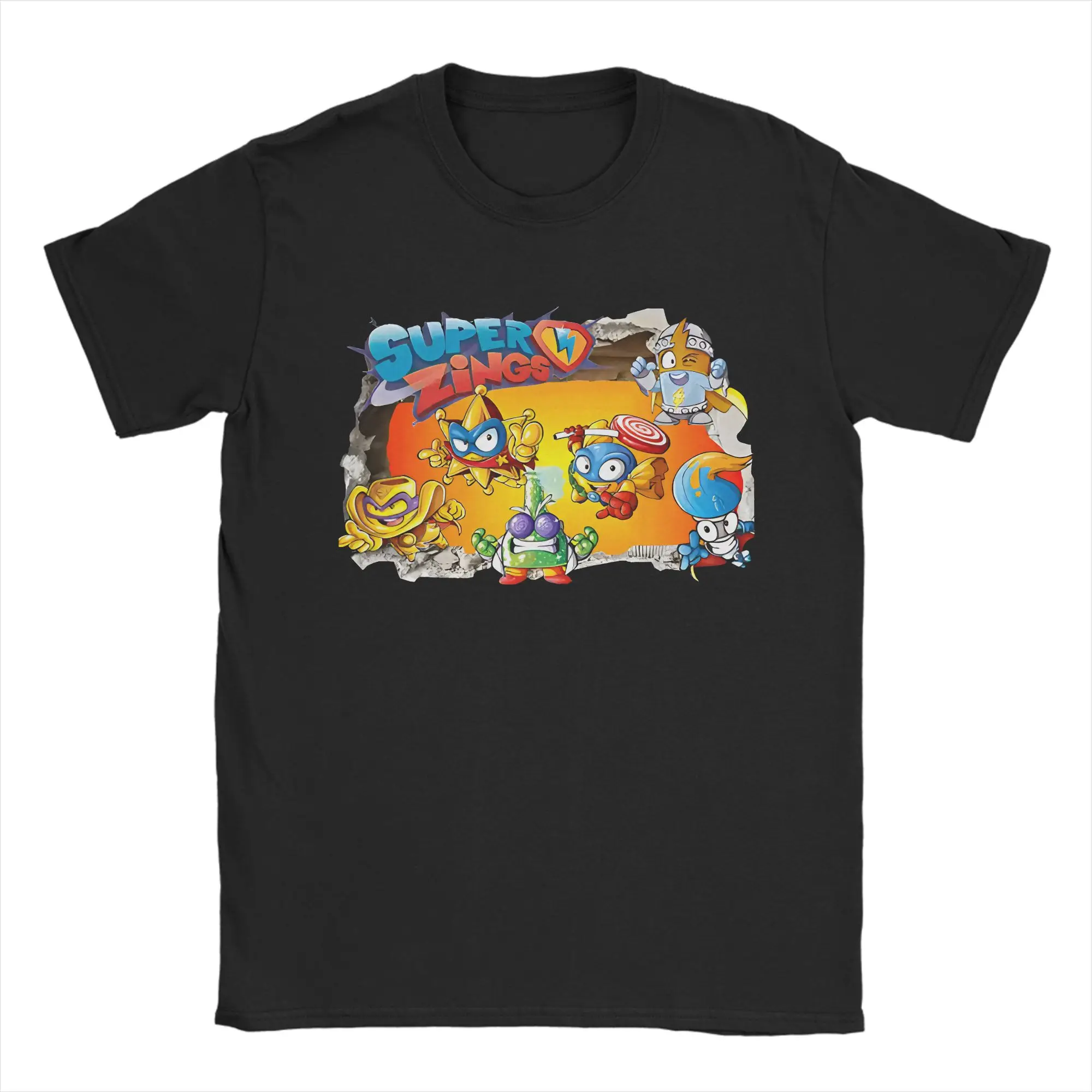 

Summer Super Zings Game Superthing Fashion T-Shirts 100 Cotton Tee Shirt for Men Awesome Custom Logo Short Sleeve Clothing