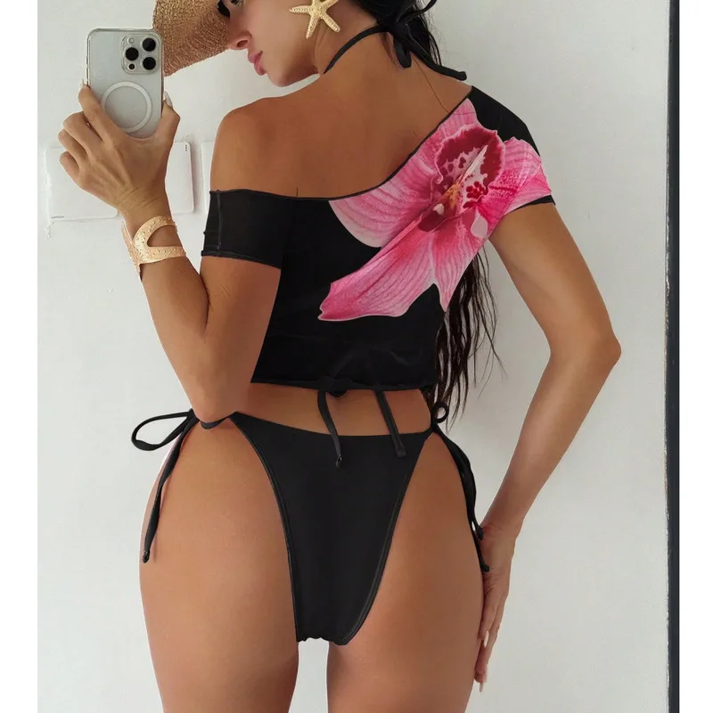 2026 sexy biquinis feminino maiôs feminino de três peças de banho praia natação wear fatos de banho conjunto de biquíni brasileiro piscina banhista