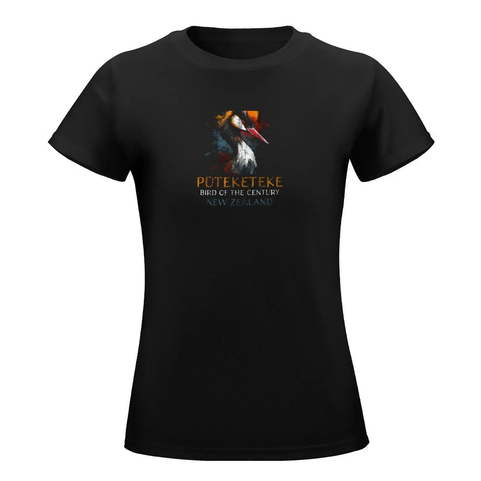 New Zealand Bird of the Century Pūteketeke 2023 T-Shirt customizeds blanks t-shirt dress for Women sexy