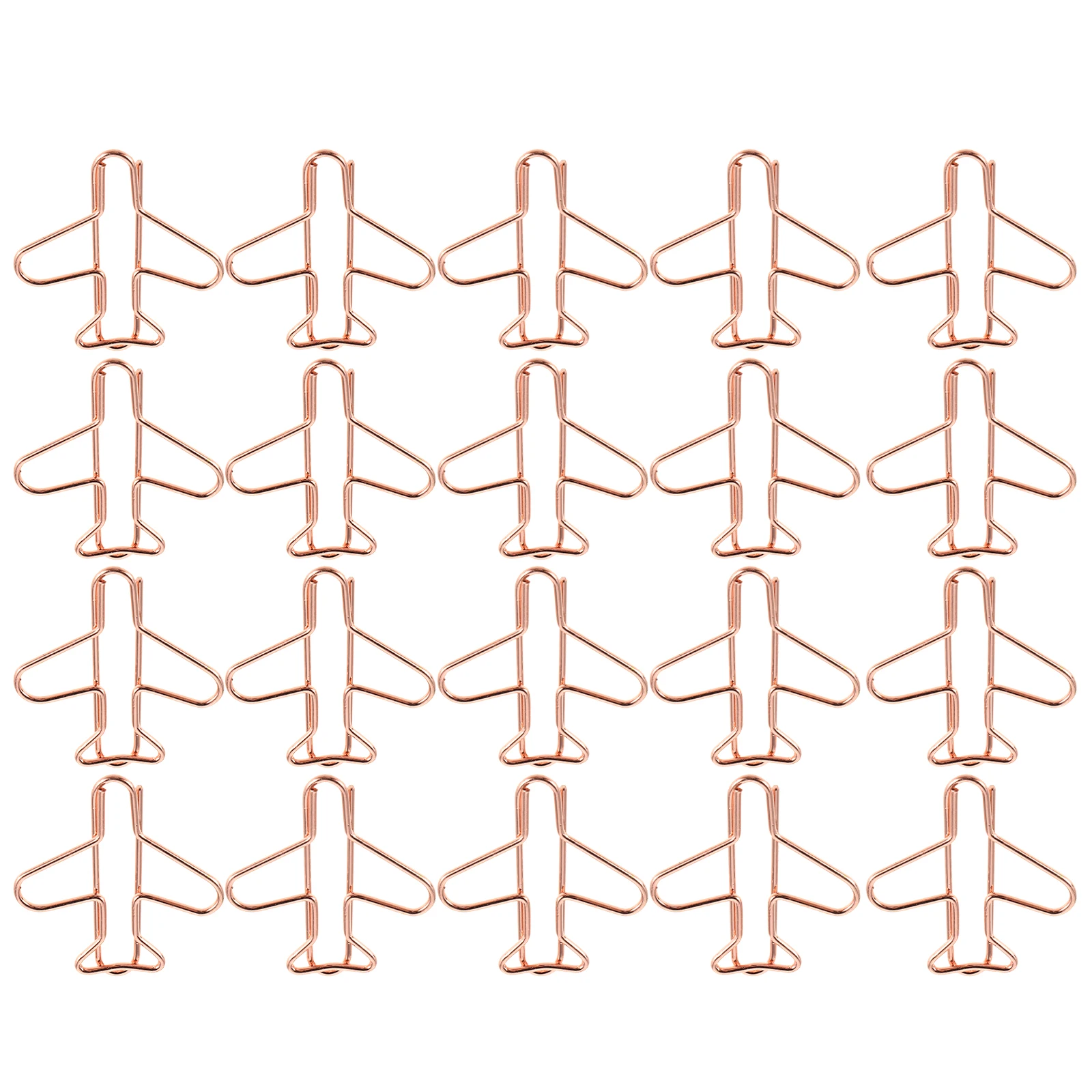 

20pcs Creative Airplane Paper Clips Metal Unique Bookmarks Planner Clamps File Organizers Office School Supplies Mini