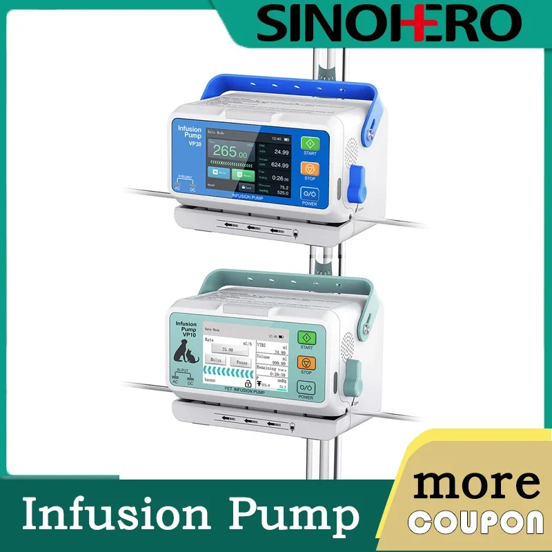 Infusion Pump Veterinary or Human Horizontally Lcd Display Infusion Pump Hospitals Intravenous Injection Medical Accessories