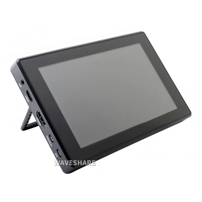 Raspberry Pi 7inch Capacitive Touch Screen LCD (H) with Case, 1024×600, HDMI, IPS, Various Systems Support-Waveshare