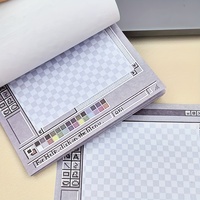 50-Sheet Square Sticky Notes Pad - Perfect for Students & Office Decor | Aesthetic Tear-Off Memo Paper